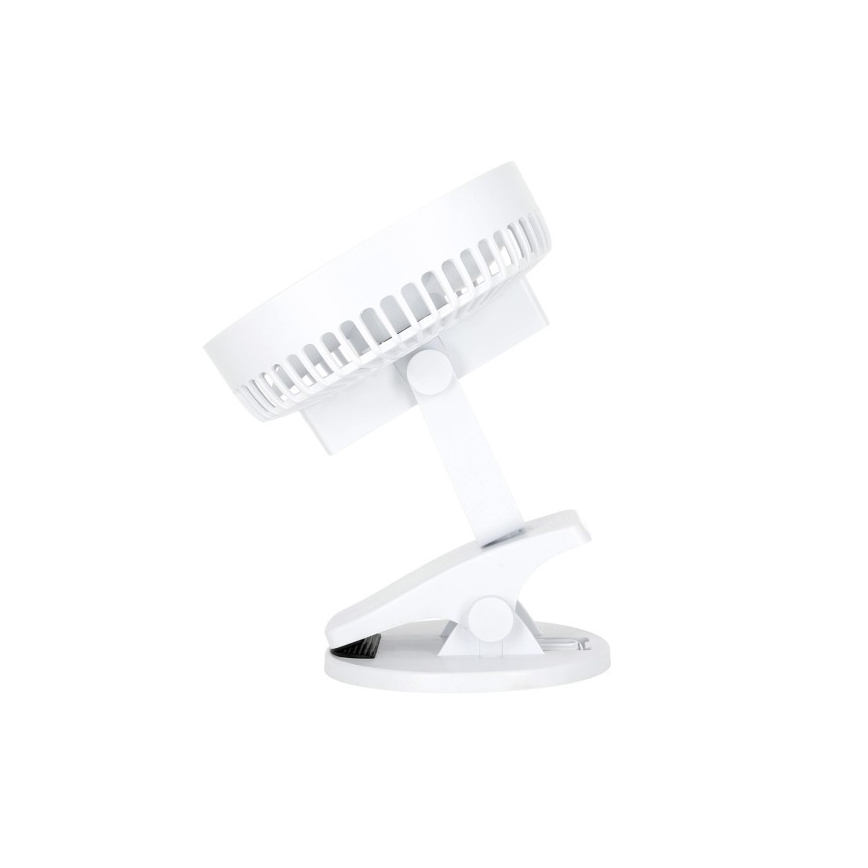 Oplaadbaar tafel ventilator met clip VIENTO 6W/5V 2000 mAh wit