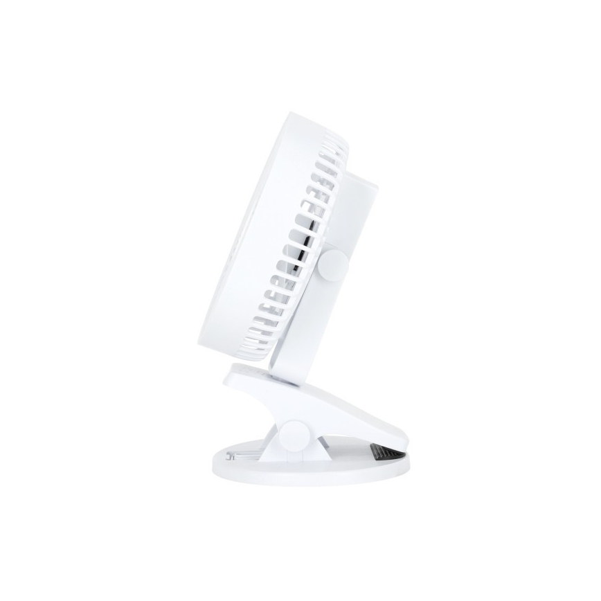 Oplaadbaar tafel ventilator met clip VIENTO 6W/5V 2000 mAh wit