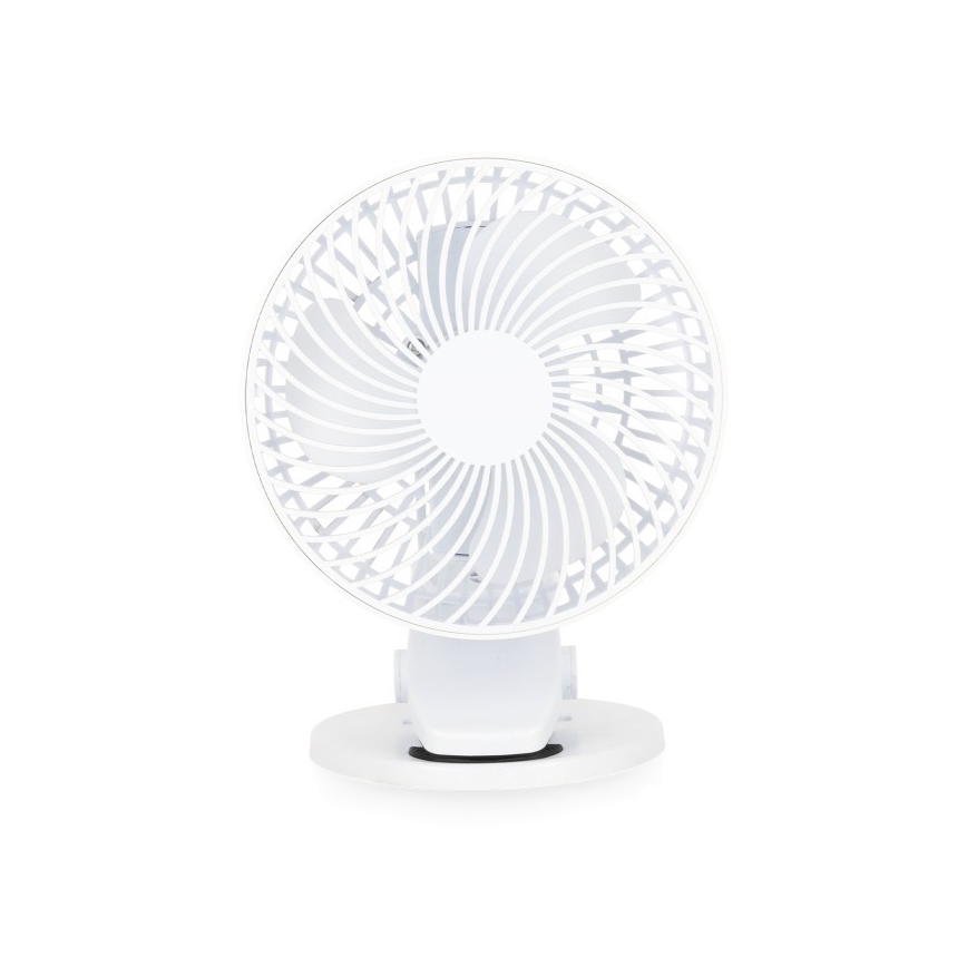 Oplaadbaar tafel ventilator met clip VIENTO 6W/5V 2000 mAh wit