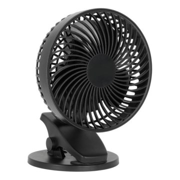 Oplaadbaar tafel ventilator met clip VIENTO 6W/5V 2000 mAh zwart