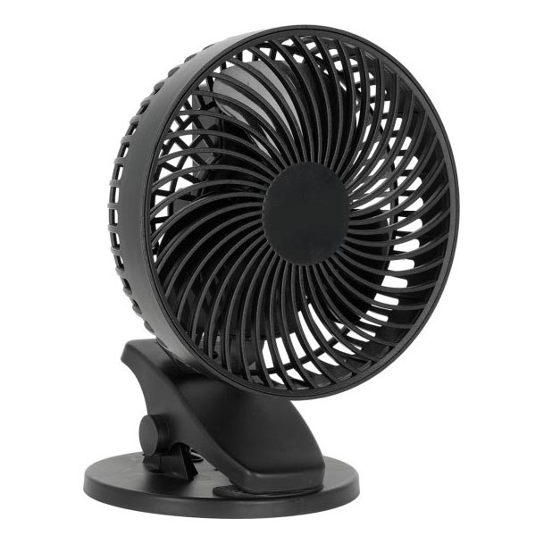 Oplaadbaar tafel ventilator met clip VIENTO 6W/5V 2000 mAh zwart