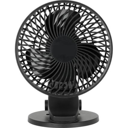 Oplaadbaar tafel ventilator met clip VIENTO 6W/5V 2000 mAh zwart
