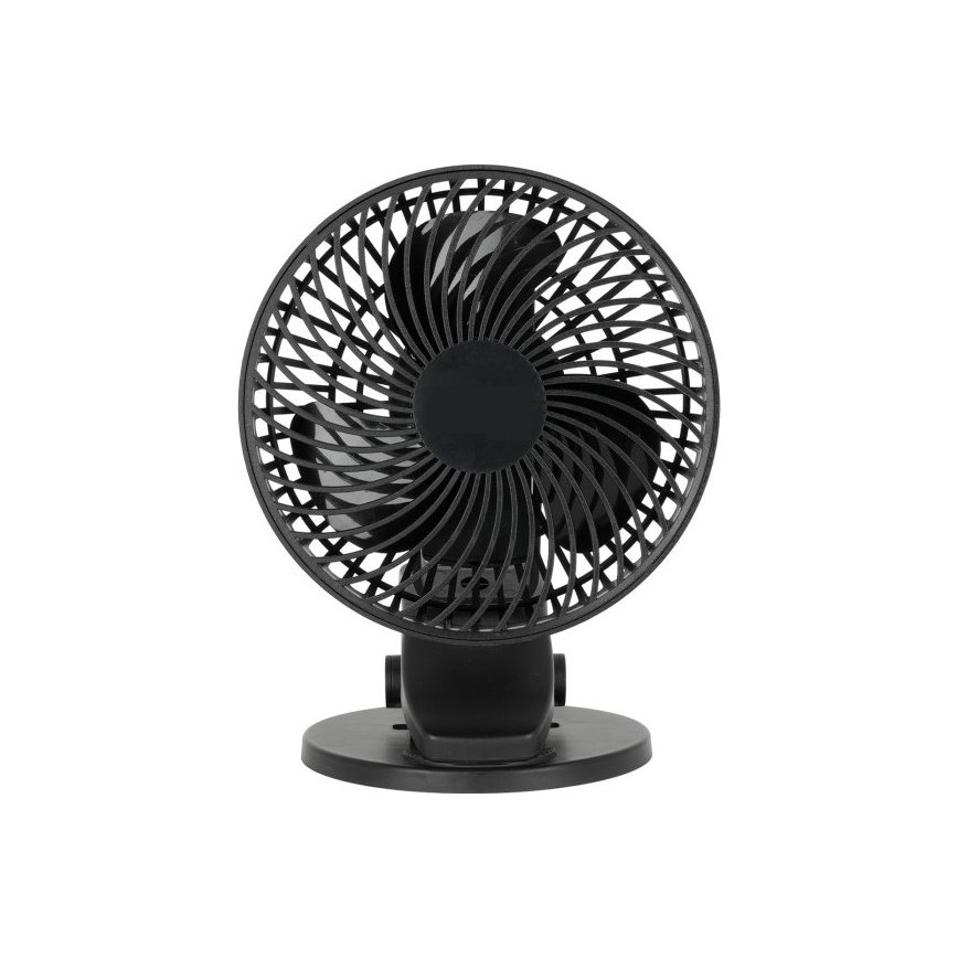 Oplaadbaar tafel ventilator met clip VIENTO 6W/5V 2000 mAh zwart