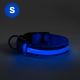 Oplaadbare LED Honden Halsband 35-43 cm 1xCR2032/5V/40 mAh blauw