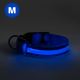 Oplaadbare LED Honden Halsband 40-48 cm 1xCR2032/5V/40 mAh blauw