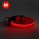 Oplaadbare LED Honden Halsband 40-48 cm 1xCR2032/5V/40 mAh rood