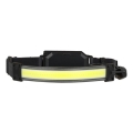 Oplaadbare LED-hoofdlamp 2×LED, 5V, 180 lm, 900 mAh, zwart