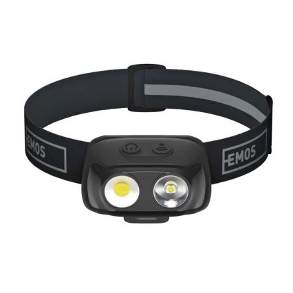 Oplaadbare LED-hoofdlamp, USB, 1200 mAh