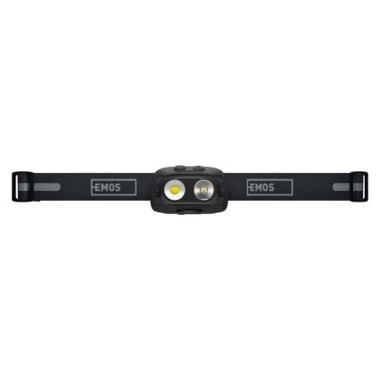 Oplaadbare LED-hoofdlamp, USB, 1200 mAh