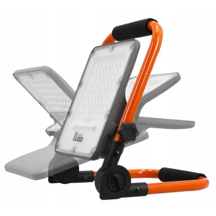 Oplaadbare LED-schijnwerper met statief LED/100W/3,2V 4500K 15000 mAh IP65 oranje