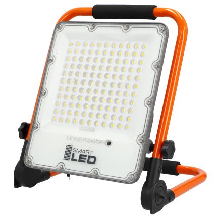 Oplaadbare LED-schijnwerper met statief LED/100W/3,2V 5000K 5000 mAh IP65 oranje