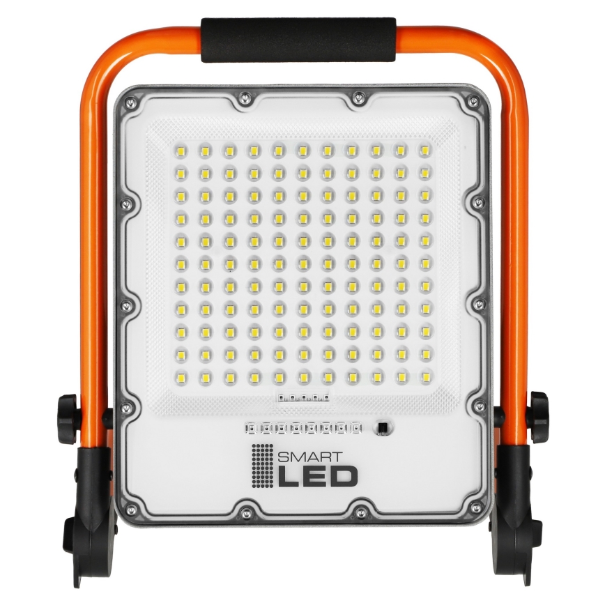 Oplaadbare LED-schijnwerper met statief LED/50W/3,2V 4500K 10000 mAh IP65 oranje