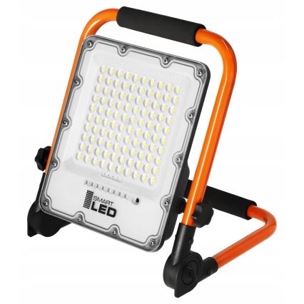 Oplaadbare LED-schijnwerper met statief LED/50W/3,2V 4500K 5000 mAh IP65 oranje