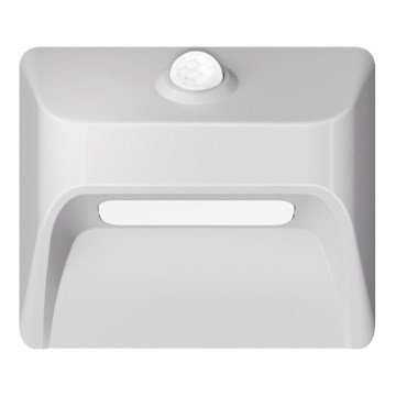 Oplaadbare LED-trapverlichting met bewegings- en schemersensor STEP LIGHT LED/0,3W/3,7V 2200 mAh IP53 wit