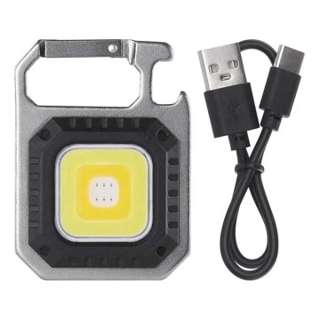 Oplaadbare LED-zaklamp LED/USB/3,7V IP44 750 lm 400 mAh
