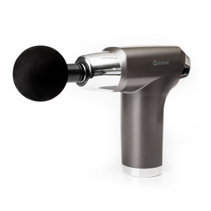 Oplaadbare massagepistool met 4 opzetstukken 25W/5V 1200 mAh