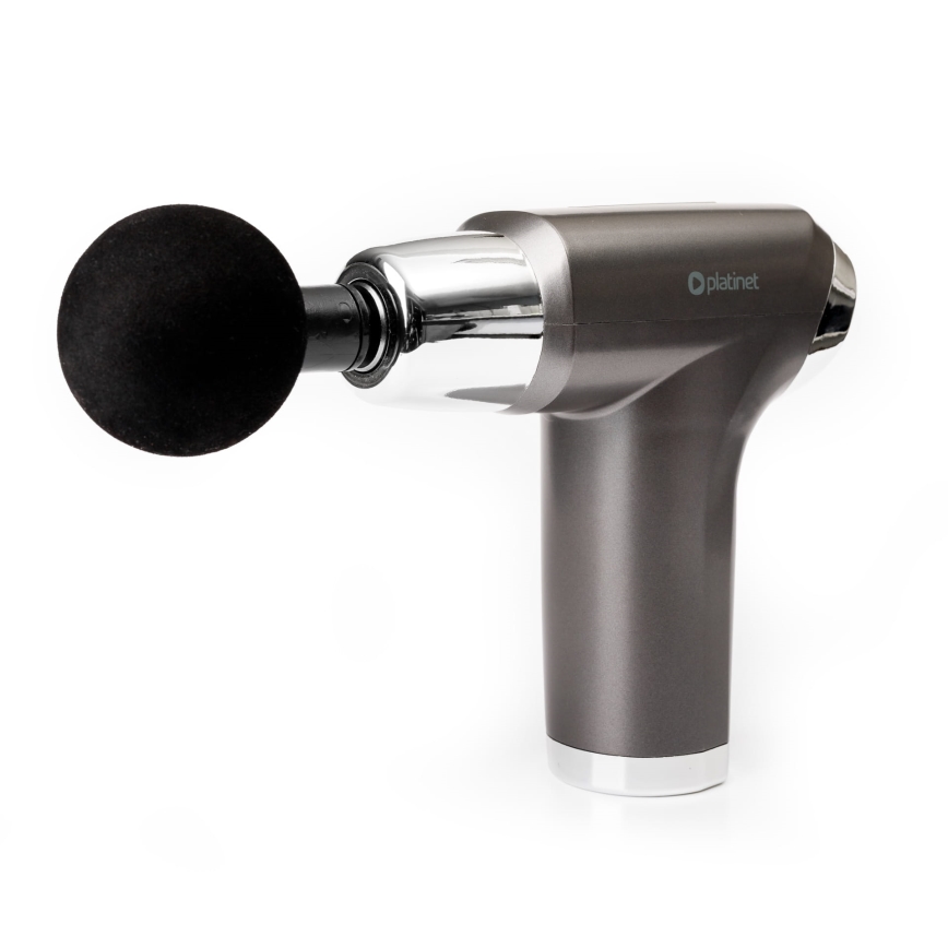 Oplaadbare massagepistool met 4 opzetstukken 25W/5V 1200 mAh