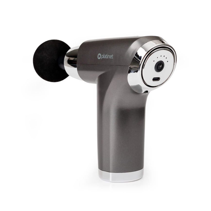 Oplaadbare massagepistool met 4 opzetstukken 25W/5V 1200 mAh