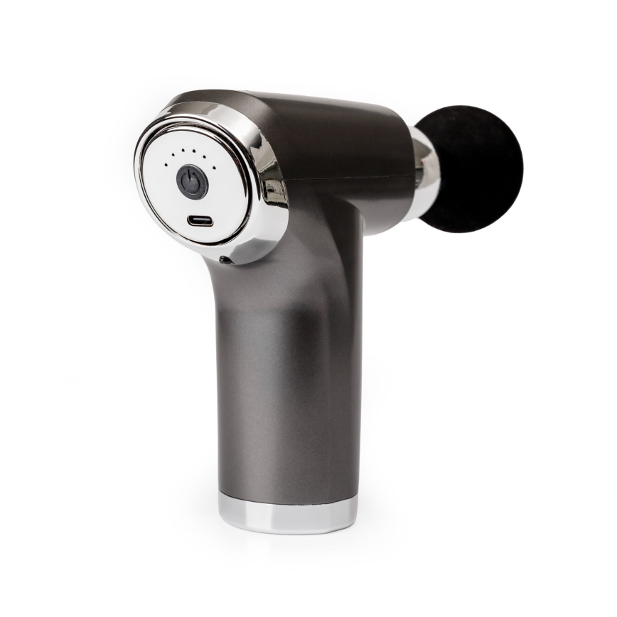 Oplaadbare massagepistool met 4 opzetstukken 25W/5V 1200 mAh