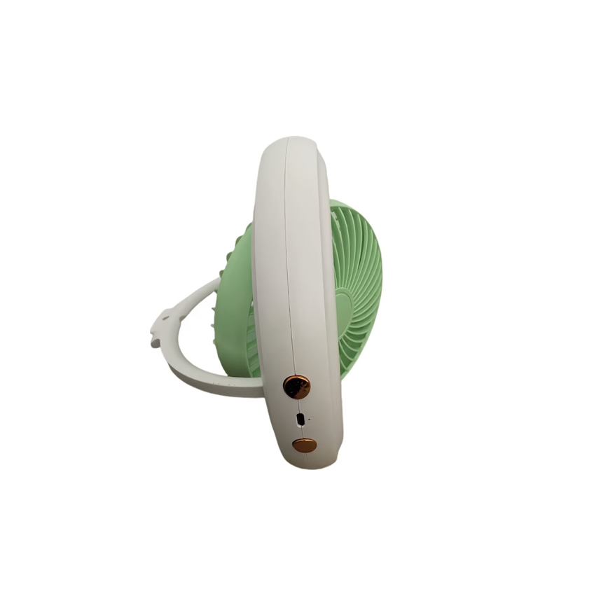 Oplaadbare tafelventilator 4W/5V 1200 mAh wit