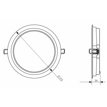 Opple 26662 - LED Badkamer inbouwverlichting DOWNLIGHT LED/24W/230V IP44