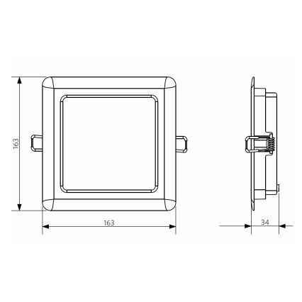 Opple 26664 - Hangende LED Badkamer plafond verlichting LED/12W/230V 3000K IP44