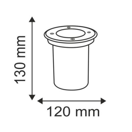 Opritverlichting voor Buiten COMETA 1xGU10/50W/230V IP65