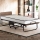 Opvouwbaar metalen eenpersoonsbed HERON 80x190 cm, wit, draagvermogen 120 kg