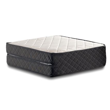 Opvouwbaar metalen eenpersoonsbed HERON 90x204 cm, wit — max. draagkracht 120 kg