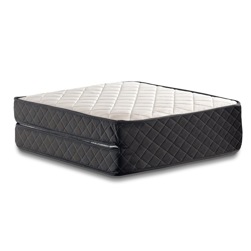 Opvouwbaar metalen eenpersoonsbed HERON 90x204 cm, wit — max. draagkracht 120 kg