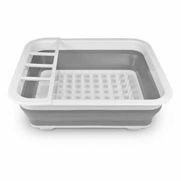 Opvouwbaar siliconen afdruiprek voor vaat