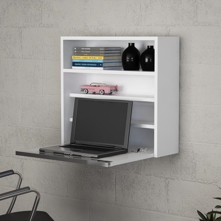 Opvouwbare Bureau VIOLIN 63,6x60 cm wit