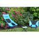 Opvouwbare campingstoel blauw 63 cm