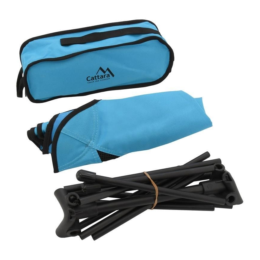 Opvouwbare campingstoel blauw 63 cm
