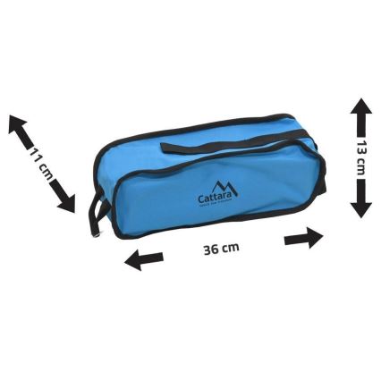 Opvouwbare campingstoel blauw 63 cm