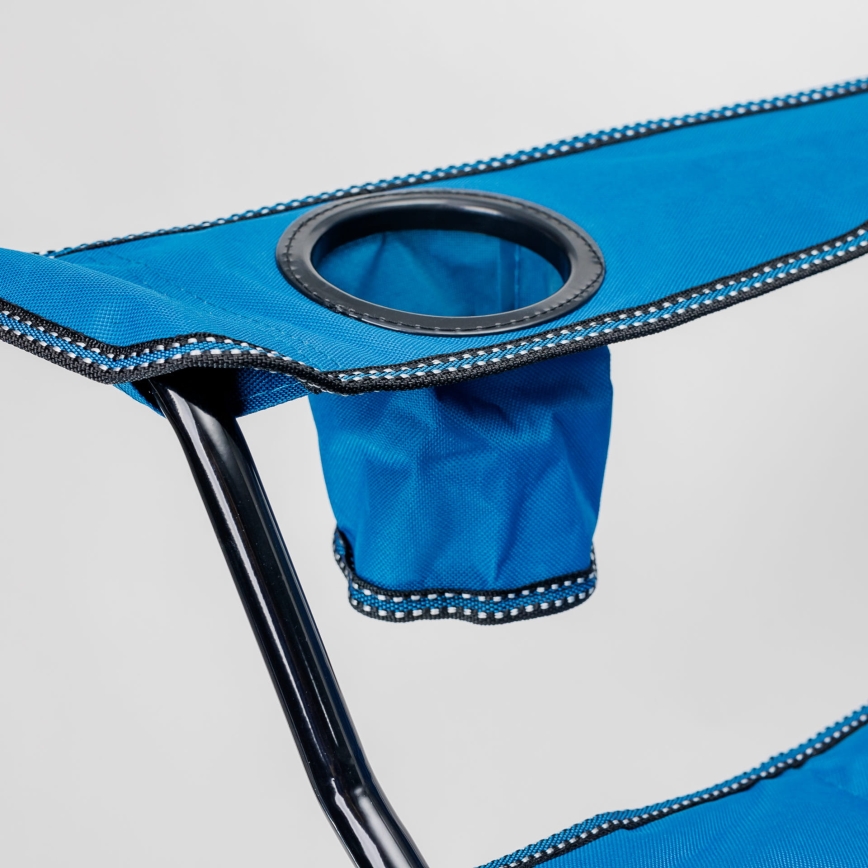 Opvouwbare campingstoel blauw
