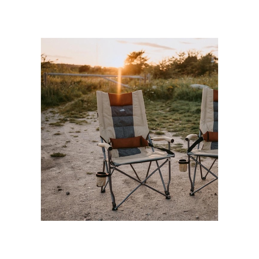 Opvouwbare campingstoel bruin