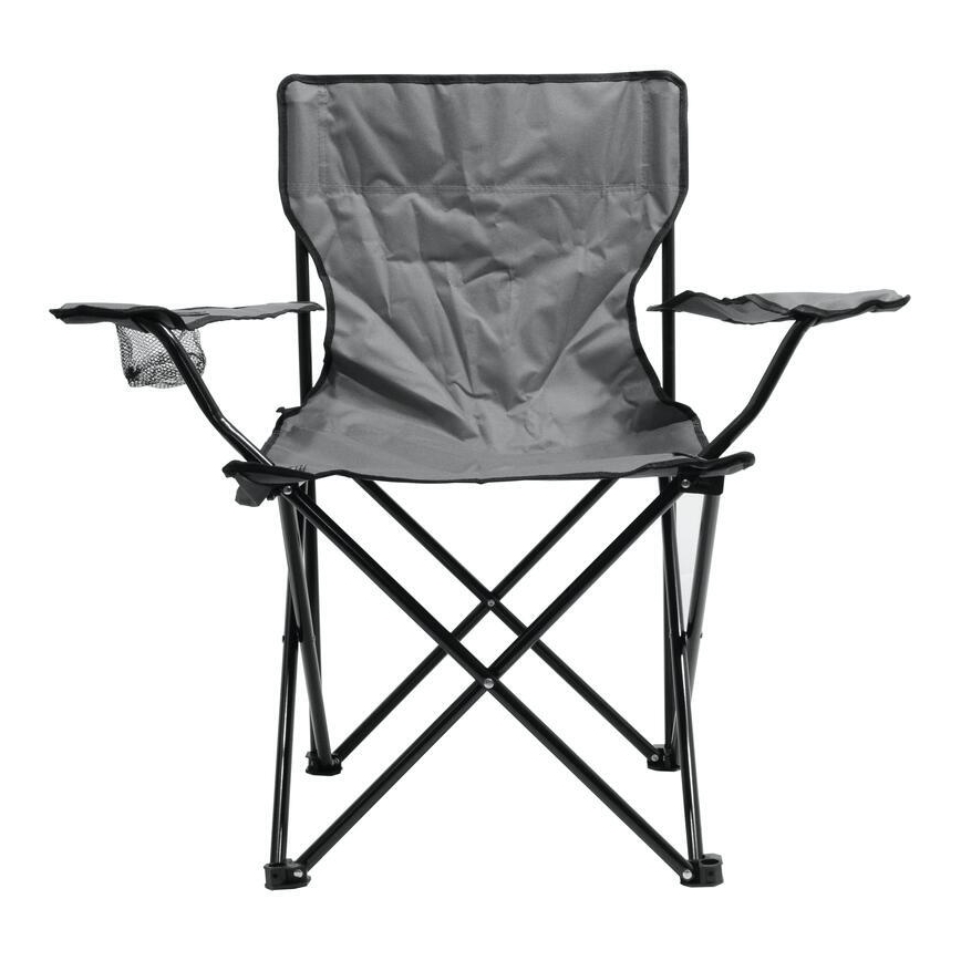 Opvouwbare campingstoel grijs