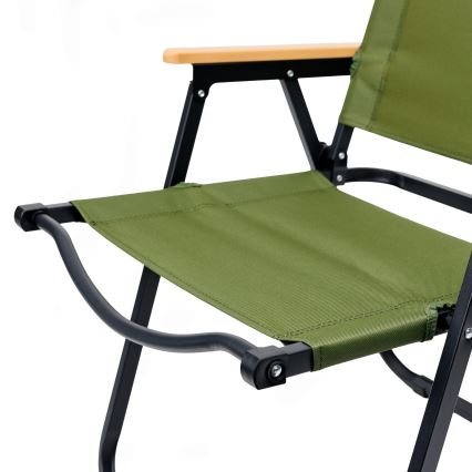 Opvouwbare campingstoel groen