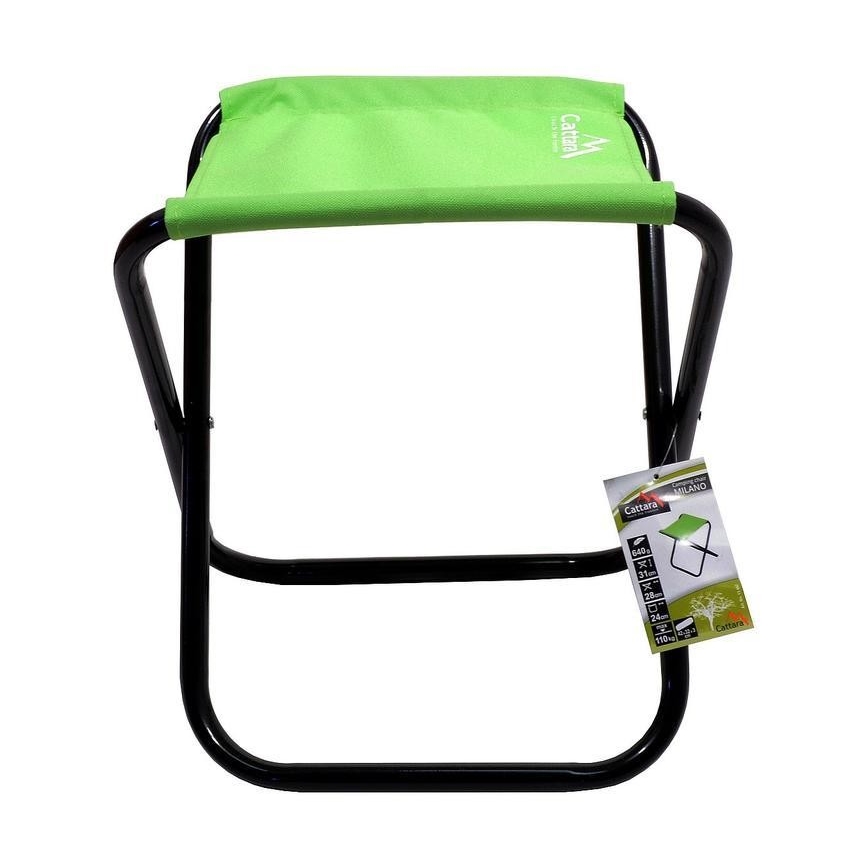 Opvouwbare campingstoel groen/zwart