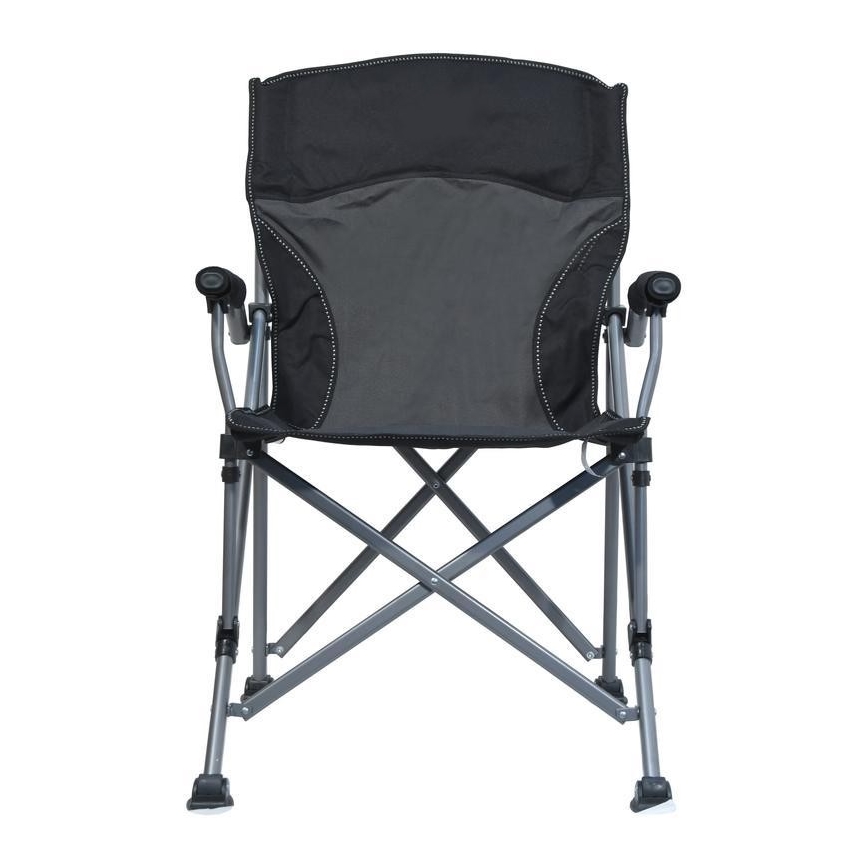 Opvouwbare campingstoel zwart