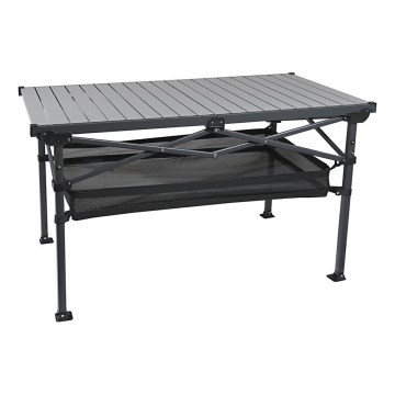Opvouwbare campingtafel 118 x 70 cm, antraciet