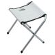 Opvouwbare campingtafel + 4x stoel wit/chroom