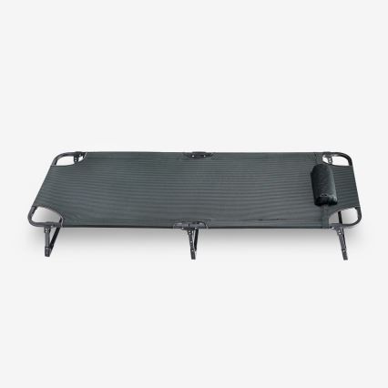 Opvouwbare kampeerligstoel met matras grijs