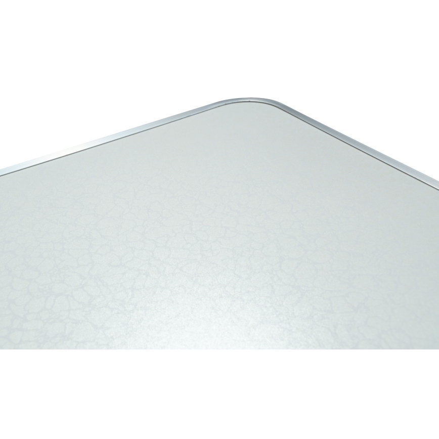 Opvouwbare kampeertafel + 4x stoel wit/mat chroom