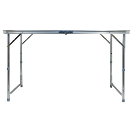 Opvouwbare kampeertafel bruin/mat chroom