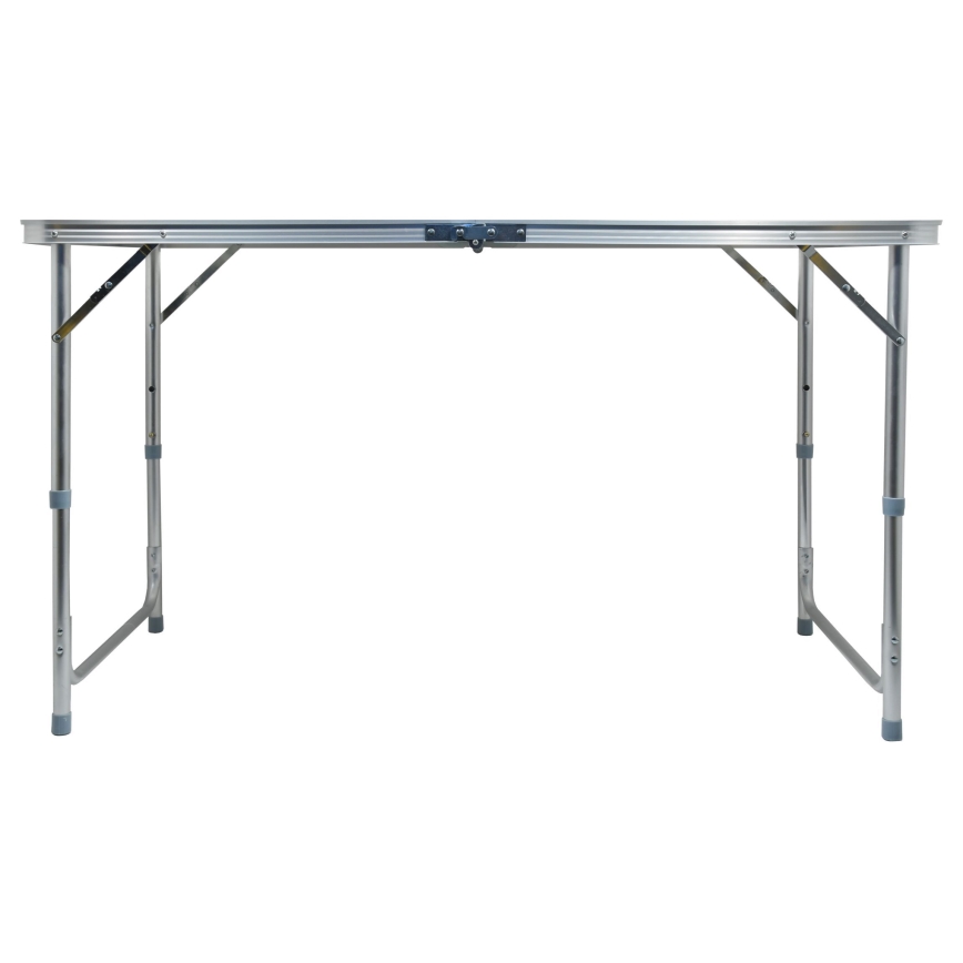Opvouwbare kampeertafel bruin/mat chroom