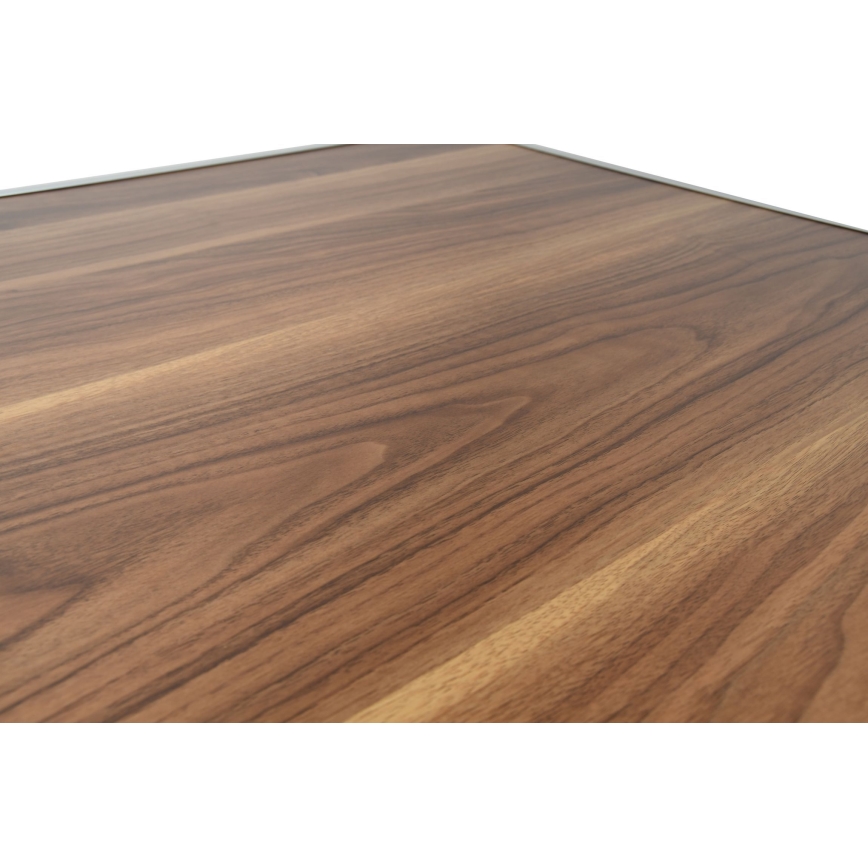 Opvouwbare kampeertafel bruin/mat chroom