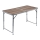 Opvouwbare kampeertafel bruin/mat chroom