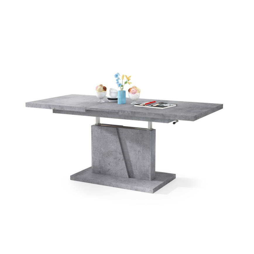 Opvouwbare salontafel met hefdak NINO grijs